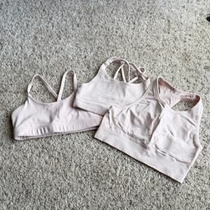 ATHLETA & DSG Pink Sports Bra Set Size M
